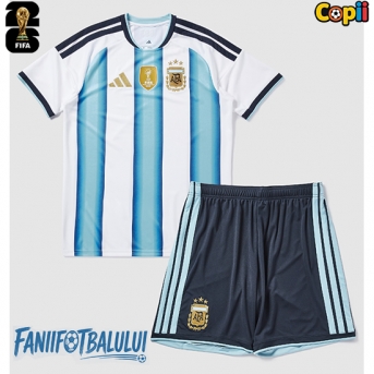 Argentina Echipament de Fotbal Replică Mondial 2026 Copii Acasa (+ Șorturi)